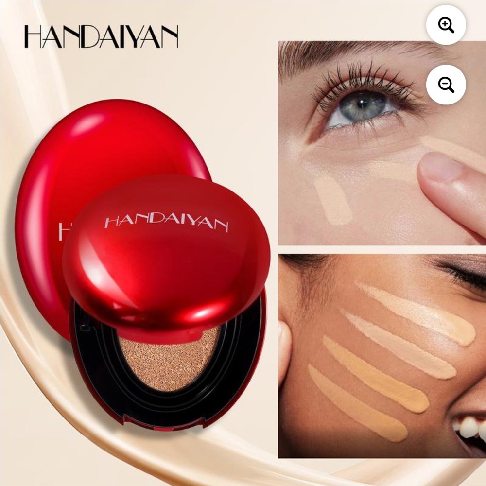 Handaiyan Korean Mask Fit Red Cushion Foundation | Satin Glow, #03 Peach Beige